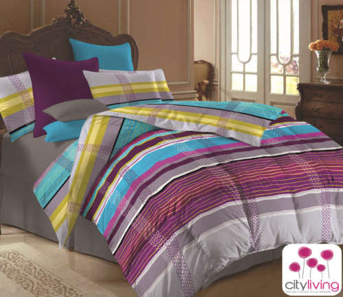 3 PCE COMFORTER SET - PREMIUM QUALITY - BEDDING - QUEEN SIZE