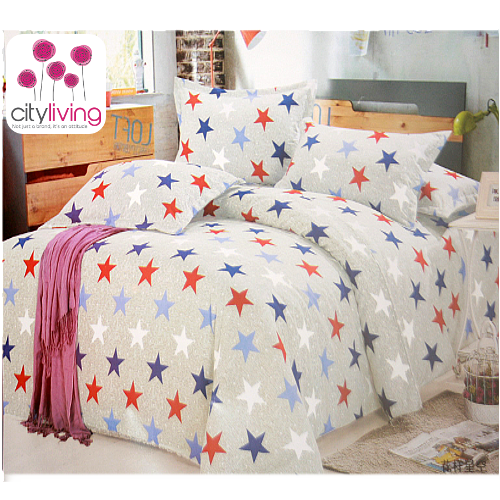 5 PCE DUVET COVER SET - ECONOMICAL RANGE - BEDDING - QUEEN SIZE