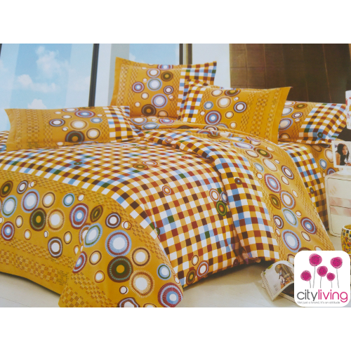 5 PCE DUVET COVER SET - ECONOMICAL RANGE - BEDDING - QUEEN SIZE