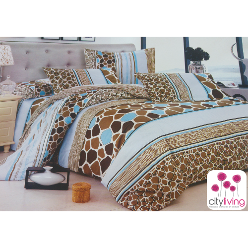 5 PCE DUVET COVER SET - ECONOMICAL RANGE - BEDDING - QUEEN SIZE