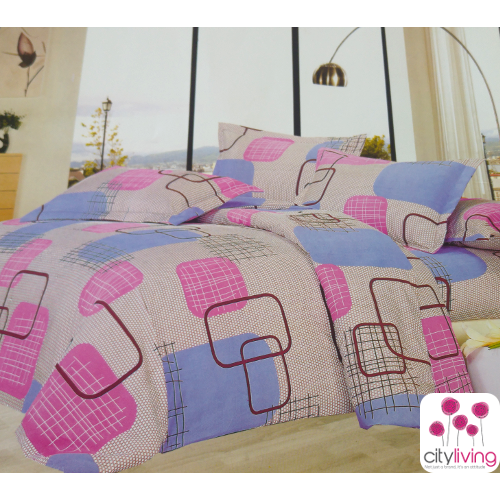 5 PCE DUVET COVER SET - ECONOMICAL RANGE - BEDDING - DOUBLE SIZE