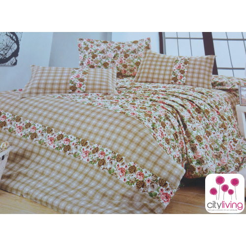 5 PCE DUVET COVER SET - ECONOMICAL RANGE - BEDDING - DOUBLE SIZE