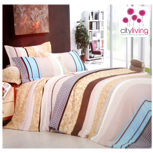 5 PCE DUVET COVER SET - ECONOMICAL RANGE - BEDDING - DOUBLE SIZE