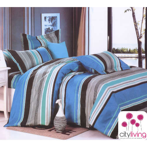 6 Piece Duvet Cover Set - Economical Range - Queen Bed Size