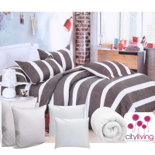 11 Piece Duvet Cover Set - Economical Range - Queen Bed Size