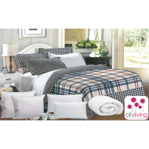 11 Piece Duvet Cover Set - Economical Range - Queen Bed Size