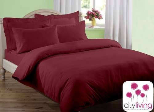 4 Piece Plain Duvet Cover Sets
