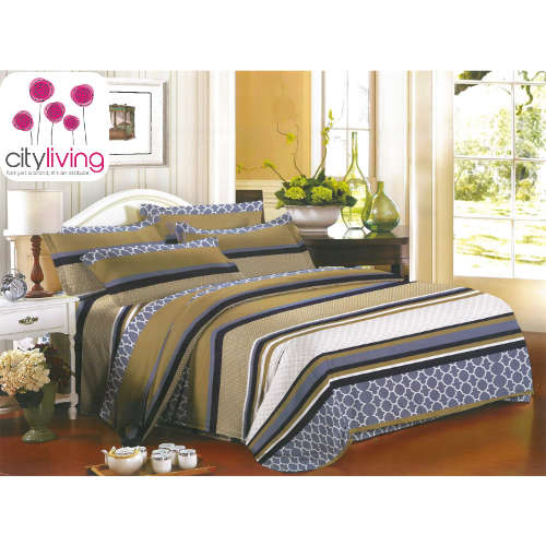 5 Piece Duvet Cover Set - Economical Range - Queen Bed Size