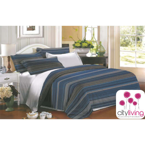 5 Piece Duvet Cover Set - Economical Range - Queen Bed Size