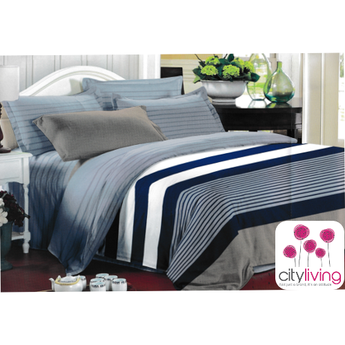 5 Piece Duvet Cover Set - Economical Range - Queen Bed Size