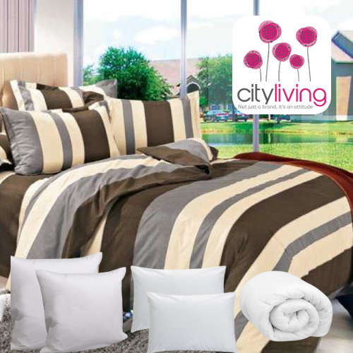 10 Piece Duvet Cover Set - Economical Range - Queen Bed Size