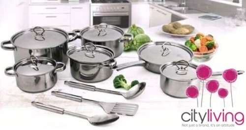 15 Piece Stainless Steel Cookware Set