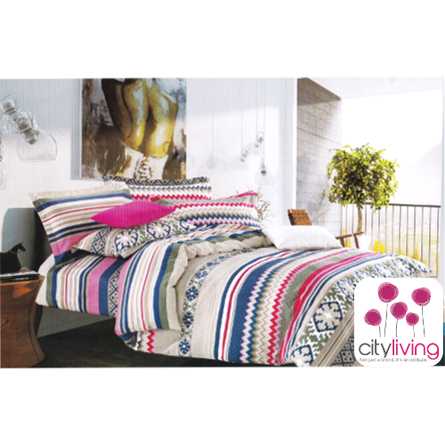 4 Piece Duvet Cover Set - Cotton - Premium Range - Double Bed Size