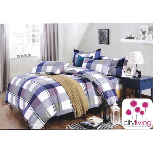 4 Piece Duvet Cover Set - Cotton - Premium Range - Double Bed Size