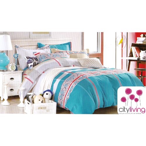 4 Piece Duvet Cover Set - Cotton - Premium Range - Queen Bed Size