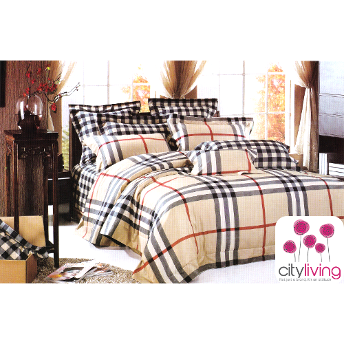 4 Piece Duvet Cover Set - Cotton - Premium Range - Queen Bed Size