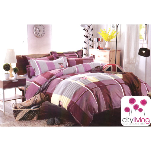 4 Piece Duvet Cover Set - Cotton - Premium Range - Double Bed Size