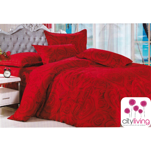 4 Piece Duvet Cover Set - Cotton - Premium Range - Queen Bed Size