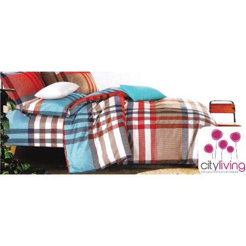 4 Piece Duvet Cover Set - Cotton - Premium Range - Queen Bed Size