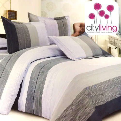 5 Piece Duvet Cover Set - Economical Range - Queen Bed Size