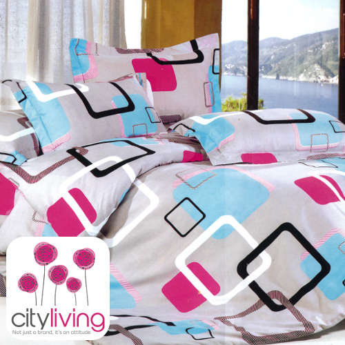 5 Piece Duvet Cover Set - Economical Range - Double Bed Size