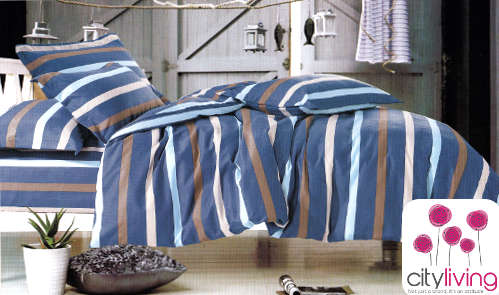 4 Piece Printed Duvet Cover Sets - 100% Cotton