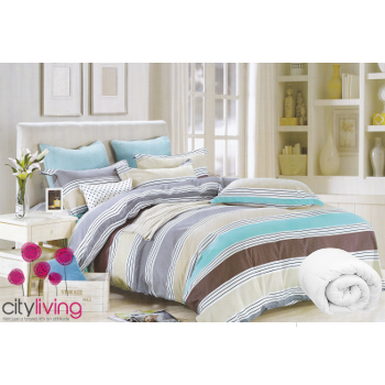 5 Piece Premium Range Combo Set - Cotton - Duvet Cover & Other Linen - Double Bed Size