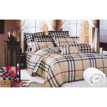 5 Piece Premium Range Combo Set - Cotton - Duvet Cover & Other Linen - Queen Bed Size
