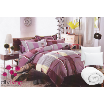 7 Piece Premium Range - Cotton - Duvet Cover & Other Linen - Double Bed Size