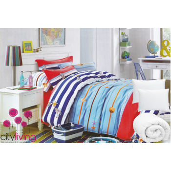 7 Piece Premium Range - Cotton - Duvet Cover & Other Linen - Queen Bed Size