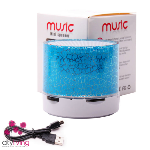 Smart LED Light Crack Mini Wireless Bluetooth Speaker