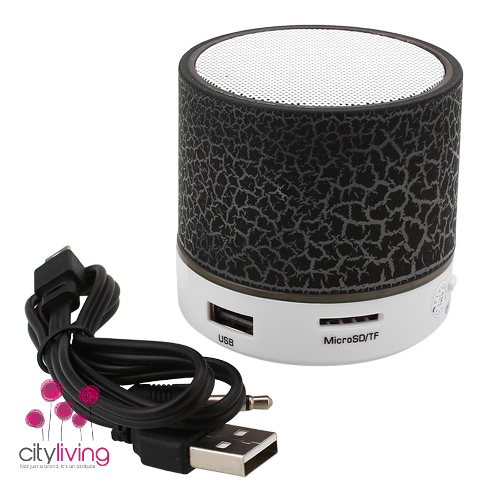 Smart LED Light Crack Mini Wireless Bluetooth Speaker