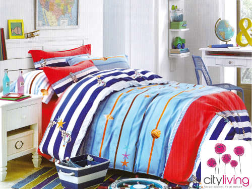 100% Cotton, 4 Piece Duvet Cover Set