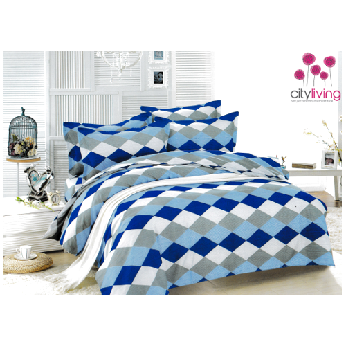 6 Piece Economical Duvet Cover Set - Double