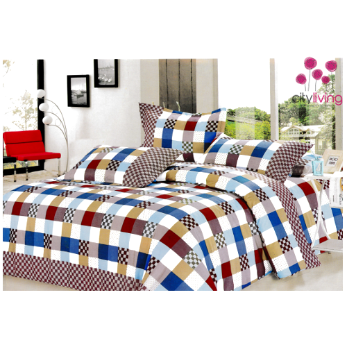 6 Piece Economical Duvet Cover Set - Queen