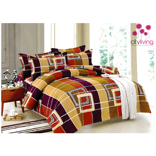 6 Piece Economical Duvet Cover Set - Double