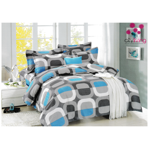 6 Piece Economical Duvet Cover Set - Queen