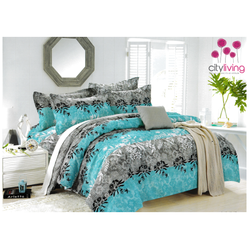 6 Piece Economical Duvet Cover Set - Double