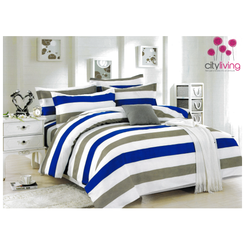 6 Piece Economical Duvet Cover Set - Double