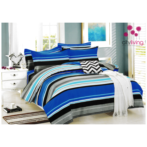 6 Piece Economical Duvet Cover Set - Double