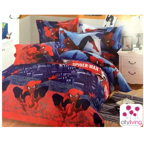 3 PCE Kiddies Duvet Set Spiderman 3/4 Size