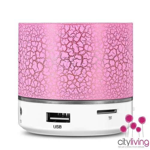 Smart LED Light Crack Mini Wireless Bluetooth Speaker