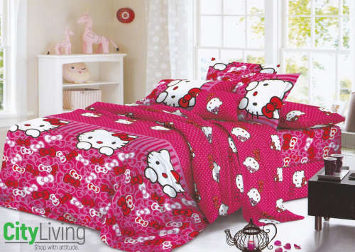 3 PCE Kiddies Duvet Cover Set Hello Kitty 3/4 Size