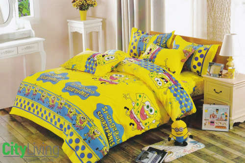 3 PCE Kiddies Duvet Set Spongebob 3/4 Size