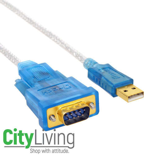 USB 2.0 To Serial DB9 Male RS232 Cable Adapter