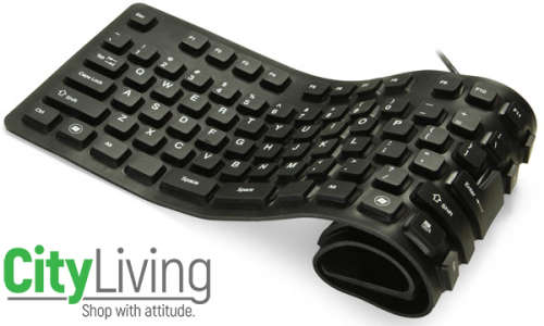 Waterproof 85 Keys USB 2.0 Silicon Rubber Flexible Foldable Keyboard for PC Laptop Notebook