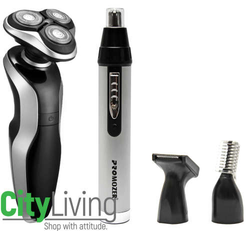 Electric Face Shaver & Hair Trimmer Men's Combo