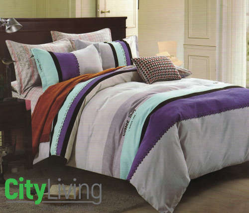 4 Piece Premium Range 100% Cotton Duvet Cover Set