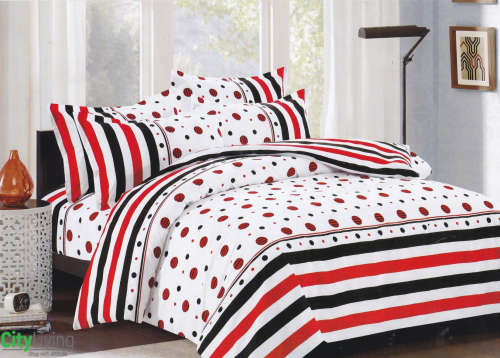 Duvet Cover Set - 6 Piece  - Microfiber - Economical Range