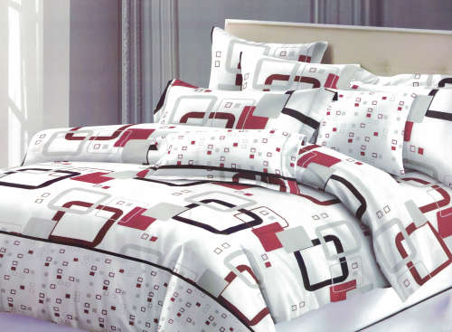 6 Piece Printed Microfiber Duvet Cover Set